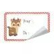 12 ETIQUETTES ADHESIVE SWEET XMAS