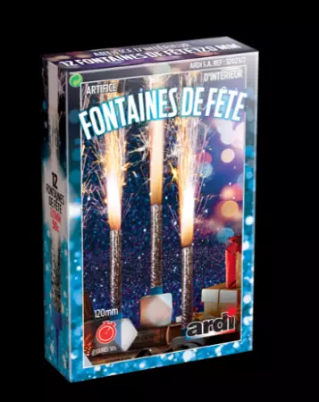 12 Fontaines de F&ecirc;te 120mm 50 Secondes
