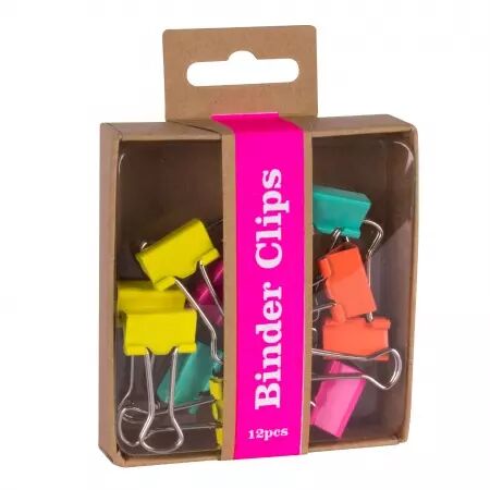 12 Pinces Clip Fluo