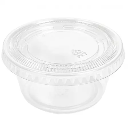 1200 Pots et Couvercles 100ml TRANSPARENT