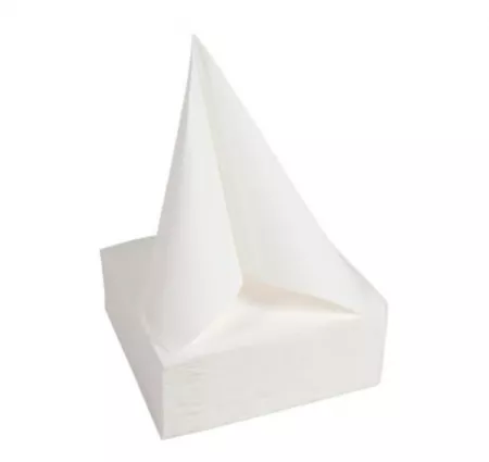 1200 SERVIETTES OUATE MICRO GAUFRE 38X38 BLANC