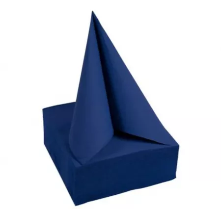 1200 SERVIETTES OUATE MICRO GAUFRE 38X38 BLEU MARINE