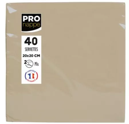 1200 SERVIETTES OUATE MICRO GAUFRE 38X38 FICELLE