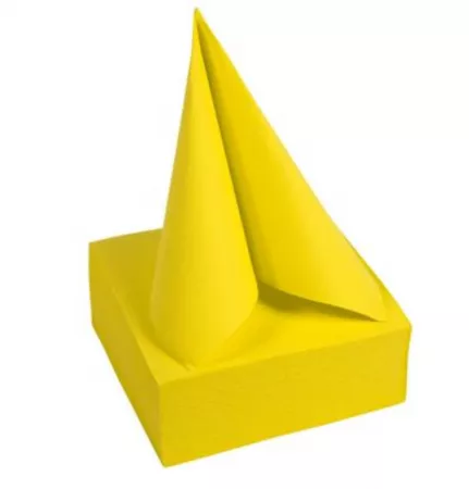 1200 SERVIETTES OUATE MICRO GAUFRE 38X38 JAUNE