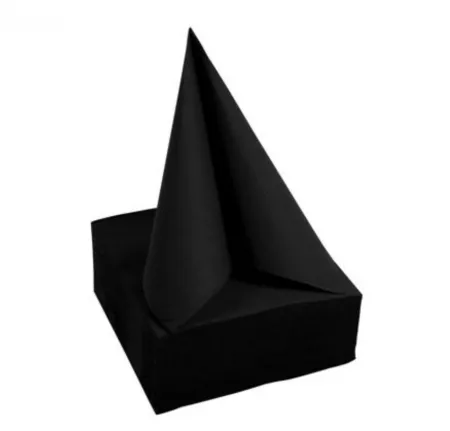 1200 SERVIETTES OUATE MICRO GAUFRE 38X38 NOIR