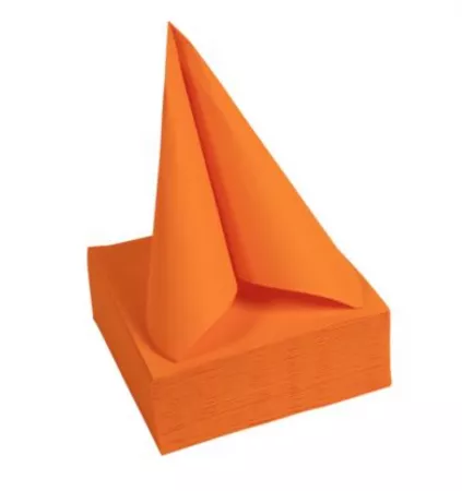 1200 SERVIETTES OUATE MICRO GAUFRE 38X38 ORANGE