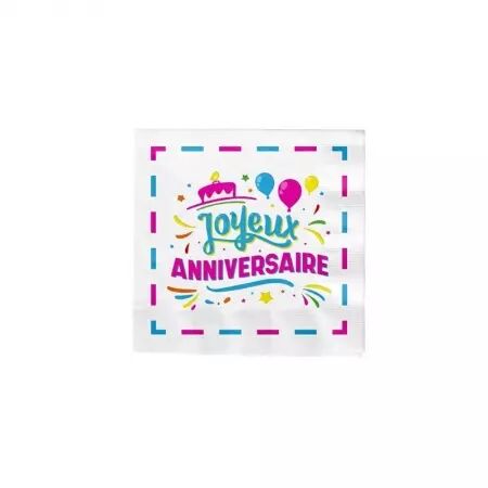  16 Serviettes papier 33 x 33cm  JOYEU