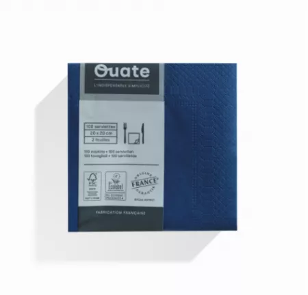 1800 Serviettes 2 plis 20x20 MARINE / CG191507