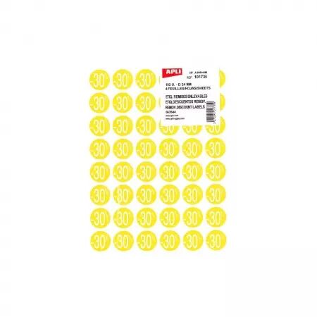 192 Pastilles Enlevables D24 JAUNE -30%