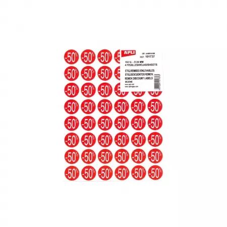 192 Pastilles Enlevables D24 ROUGE -50%