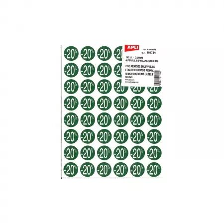 192 Pastilles Enlevables D24 VERT -20%