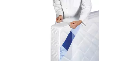 2 Housses matelas GM BLANC 100&micro; 1650+140/140x2200