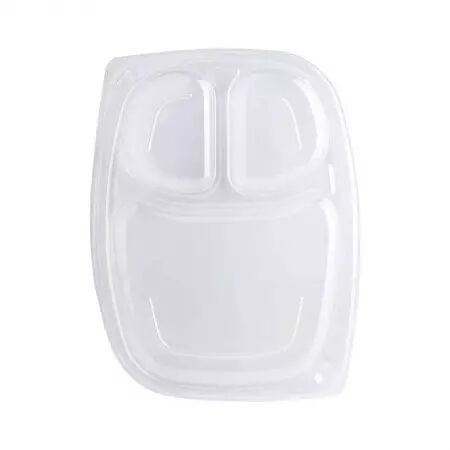 20 Couvercles Barquettes 3 Compartiments 255x189