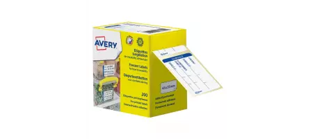 200 &Eacute;tiquette de tra&ccedil;abilit&eacute; alimentaire pr&eacute;-imprim&eacute;e AVERY&reg; - Type d\'adh&eacute;sif PERMANENT