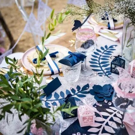 24 Etiquettes Perfor&eacute;es Rose