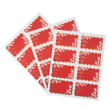 24 STICKERS CADEAU SWEET CHRITMAS