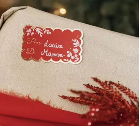 24 STICKERS CADEAU SWEET CHRITMAS