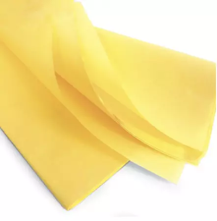 240 Feuilles Mousseline 50x75cm 18gr JAUNE