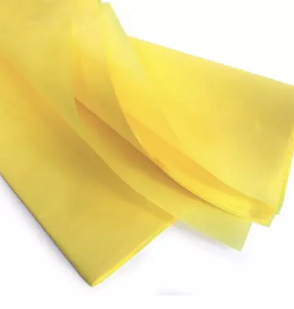 240 Feuilles Mousseline 50x75cm 18gr JAUNE SOLEIL