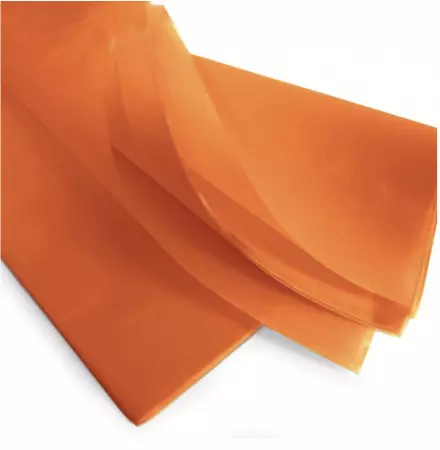 240 Feuilles Mousseline 50x75cm 18gr ORANGE