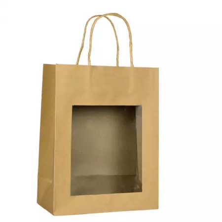 240 Sacs Kraft brun a Fenetre 220+110x280 / 21018