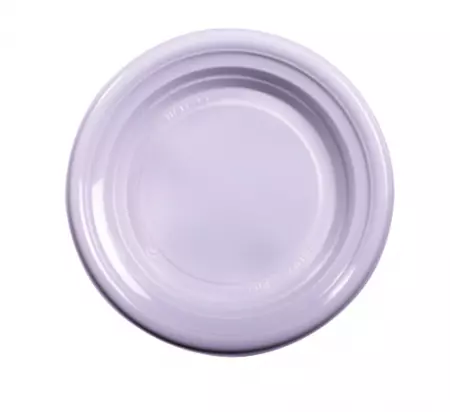 25 Assiettes D22 PP Creuses R&eacute;utilisable 20gr BLANC