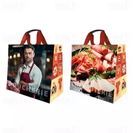 25 Sacs cabas PP 370+230x360 30 Litres BOUCHERIE