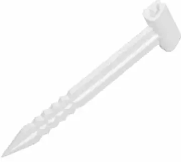 25 Supports Piques Larges H10cm BLANC