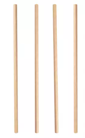 250 PAILLES DROITES &Oslash;0,60x20 CM NATUREL KRAFT