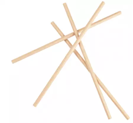 250 PAILLES DROITES &Oslash;0,60x20 CM NATUREL KRAFT