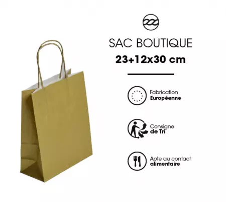 250 Sacs Kraft Tendance 23+12x30 OR / 21327