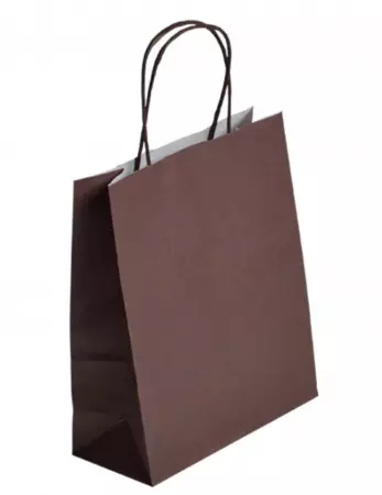 250 Sacs Kraft Tendance 35+14x40 CHOCOLAT / 21387