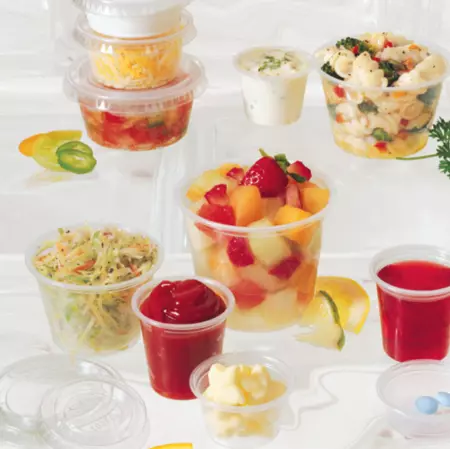 2500 Pots Sauces PP 30ml Transparents