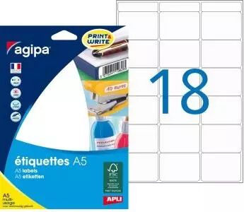 288 ETIQUETTE BLANC A5 32X40