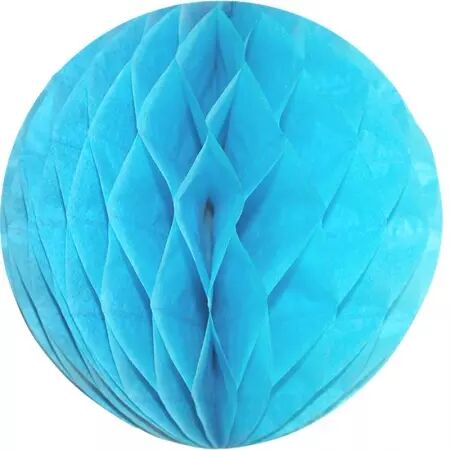 3 boules alveole bleu ciel 8cm