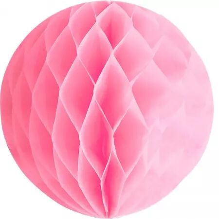 3 boules alveole ROSE 8cm