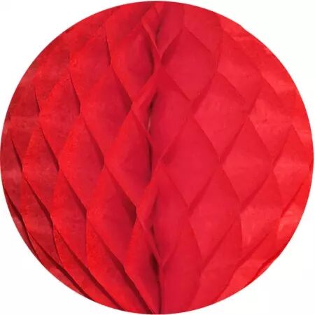 3 boules alveole ROUGE 8cm