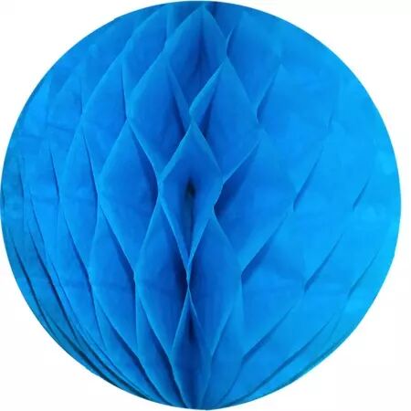 3 Boules alv&eacute;ol&eacute;es turquoise 8cm