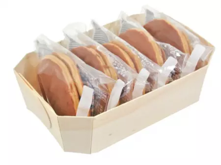 30 Barquettes Bois 18x10.5x5.5cm