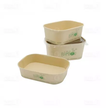 300 Barquettes Bambou Enduit 750cc