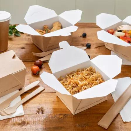 300 BO&Icirc;TES AM&Eacute;RICAINES MICRO-ONDABLES \'THEPACK\' 1470 ML 220 G/M2 19,6x14x4,5 CM NATUREL CARTON ONDUL&Eacute; NANO-MICRO