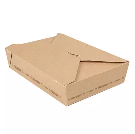300 BO&Icirc;TES AM&Eacute;RICAINES MICRO-ONDABLES \'THEPACK\' 1470 ML 220 G/M2 19,6x14x4,5 CM NATUREL CARTON ONDUL&Eacute; NANO-MICRO