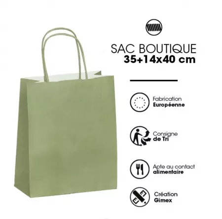 300 SACS FESTIVAL VERT AMANDE P.TORS K. 100G - 35+14x41cm