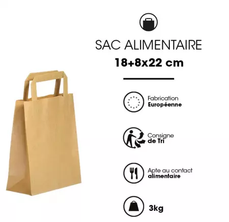 300 Sacs Kraft P Plates 180+80x220cm BRUN / 20032