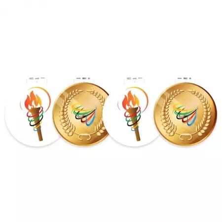 4 d&eacute;coupes carton recto/verso Jeux Sp...