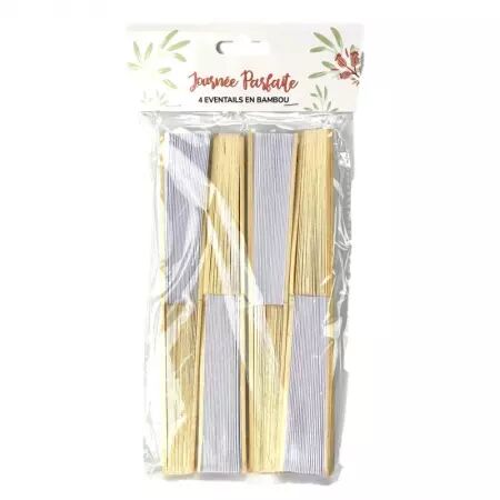 4 EVENTAILS BAMBOU JOURNEE PARFAITE 