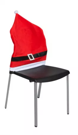 4 HOUSSES DE CHAISE BONNET DE PERE NOEL EN VELOURS