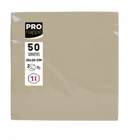 40 SERVIETTES OUATE MICRO GAUFRE 38X38 FICELLE