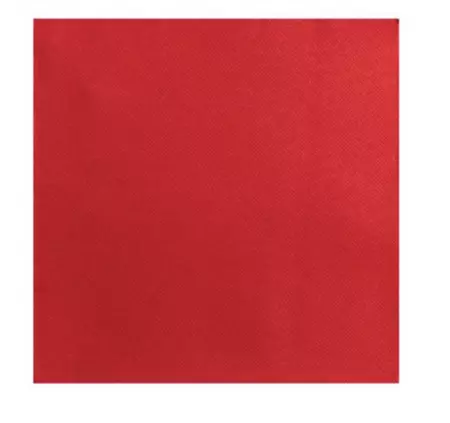 40 SERVIETTES OUATE MICRO GAUFRE 38X38 ROUGE