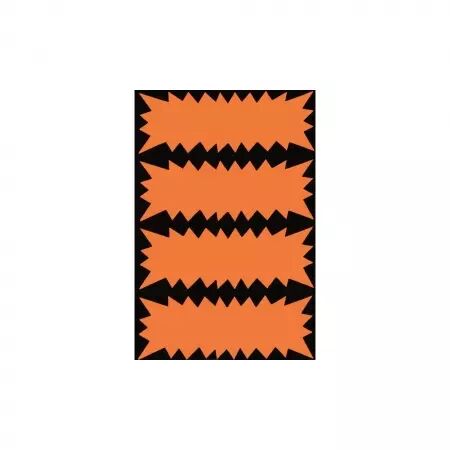 .400 FLASH FLUO ORANGE 35x90MM 250g/m